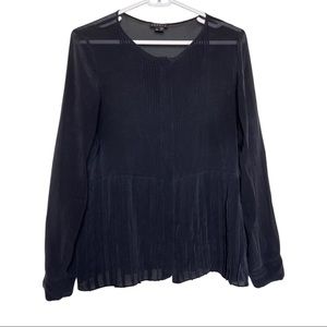 Theory | Women’s Sheer Silk Blouse Size M